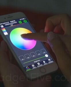 led rgbw bluetooth strip mobile app view