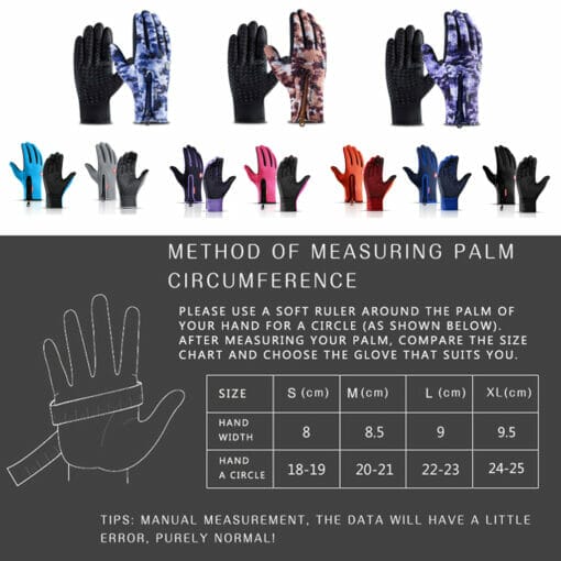 glos measurement chart