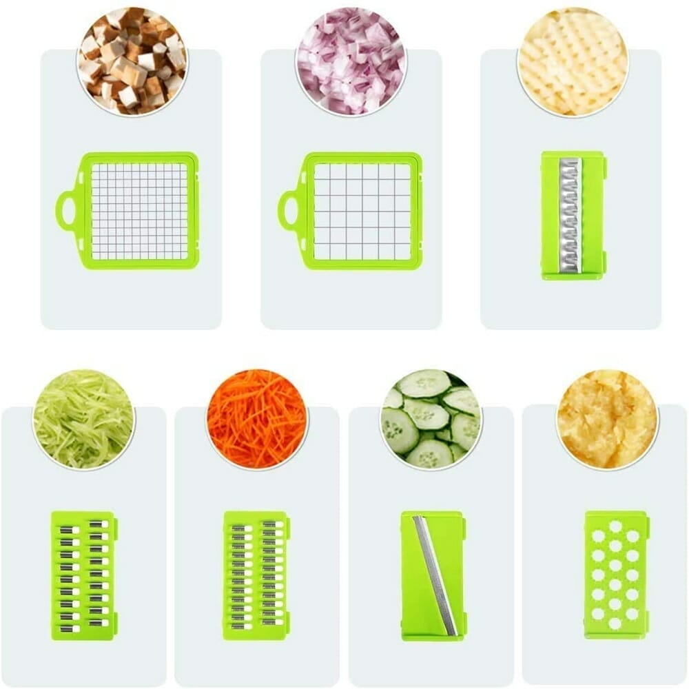 12-in-1-Multifunctional Slicer Dicer Chopper For Vegetables & Fruit 12-in-1-Multifunctional Slicer Dicer Chopper For Vegetables & Fruit