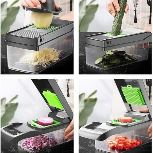 12-in-1-Multifunctional Slicer Dicer Chopper For Vegetables & Fruit