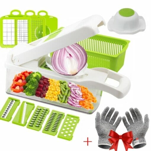 12-in-1-Multifunctional Slicer Dicer Chopper For Vegetables & Fruit