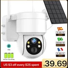 WiFi-PTZ-Camera-Outdoor-Wireless-Solar-IP-Camera-4MP-HD