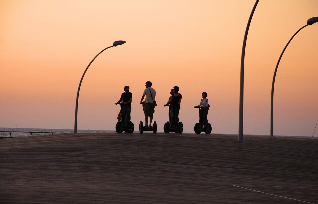 An image that captures the essence of the high price of Segways